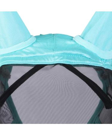 Harrison Howard Caremaster Pro Luminous Horse Fly Mask - Large Eye Space Long Nose & Ears UV Protection for Summer - Mint Green - Buy Online on GoSupps.com