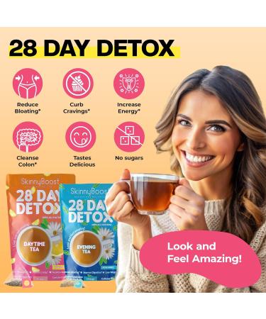 28-Day Detox Tea Kit - Citrus Mint & Herbal Blend - Buy Online on GoSupps.com