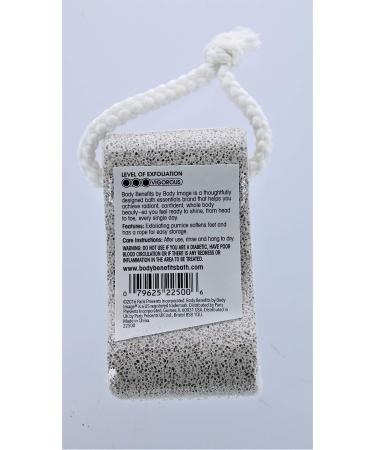Body Benefits Pumice Stone - Exfoliating Foot Scrubber for Soft and Smooth Skin - Buy Online on GoSupps.com