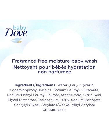 Baby Dove Baby Wash gently cleanses baby's skin Fragrance Free Moisture Hypoallergenic 384 ml - Buy Online on GoSupps.com
