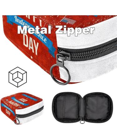 GIAPB Sanitary Napkin Storage Bag Period Bag Tampon Bag Makeup Bag Pad Pouch USA Independence Day Pattern Color5044 - Buy Online on GoSupps.com