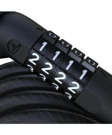 Segway Ninebot 4-Digit Password Cable Lock | Bike and Scooter Security | Black - Buy Online on GoSupps.com