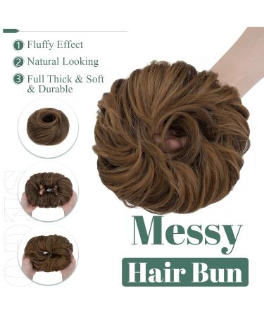 Sego Large Hair Part with Rubber Band - Dark Brown & Coffee Brown Hair Tie Extensions and Bun for Women | Perfect Ponytail & Braid Accessory - Buy Online on GoSupps.com