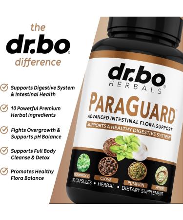 ParaGuard Cleanse Detox Pills - Intestinal Guard Formula Supplement with Black Walnut Wormwood Clove & Oregano Pills - Adults Natural Herbal Intestine Body Gut Cleanser Adults Complete Kit 30 Capsules - Buy Online on GoSupps.com