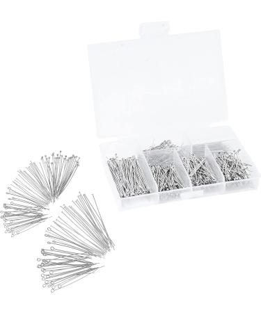 Mandala Crafts 600 PCs Stainless Steel Open Eye Pins for Jewelry Making - Bead Eye Pins for Earrings, Necklaces, Bracelets - 30mm, 40mm, 50mm - Buy Online on GoSupps.com