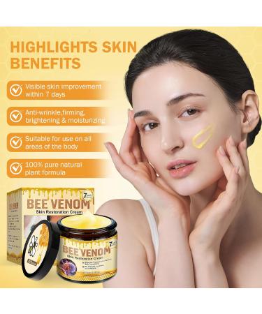 2PC Bee Venom Skin Treatment Cream Bee Venom Skin Restoration Cream Professional Anti-Wrinkle Firming Moisturising and Repairing for All Skin Typess - Buy Online on GoSupps.com