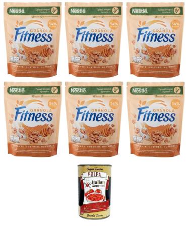 Nestlè Granola Miele Granola Granola Crunchy with whole grains oats and honey, 6 bags of 300 g + Polpa Italian Gourmet 400 g