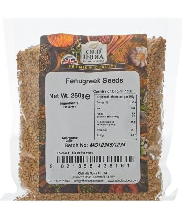 Old India Fenugreek Seeds 250g - Premium Quality Spice for Cooking | 250 g Pack - Buy Online on GoSupps.com