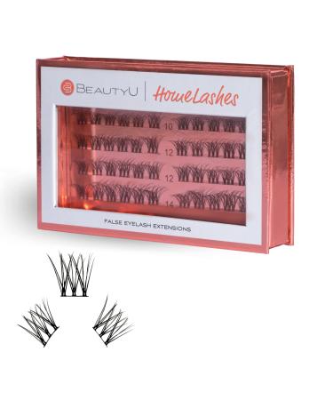 Beautyu Homelashes Natural Look I eyelash compartments for the eyelash extensions at home I 48 compartments in 3 different lengths I Artificial silk eyelashes/Eyelashes I Suitable for sleeping - Buy Online on GoSupps.com