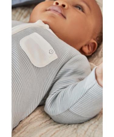 MORI Baby Unisex Clever Sleepsuit - Organic 2 Way Zipped Pyjama, Blue Stripe - 0 Month - Buy Online on GoSupps.com
