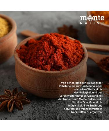  Monte Nativo Monte Nativo Hot Curry Powder (500g) - Spicy Curry - Hot Curry Powder - Carefully dried aromatic spices ideal - Buy Online on GoSupps.com