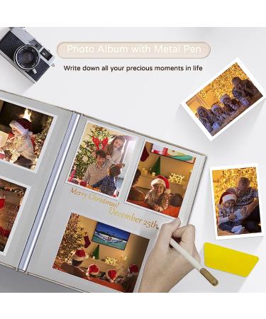 Popotop Large Self-Adhesive Photo Album - DIY Scrapbook with Metal Pen and Plastic Board | 60 Pages Picture Book for Mom, Family, Baby, and Wedding - Buy Online on GoSupps.com