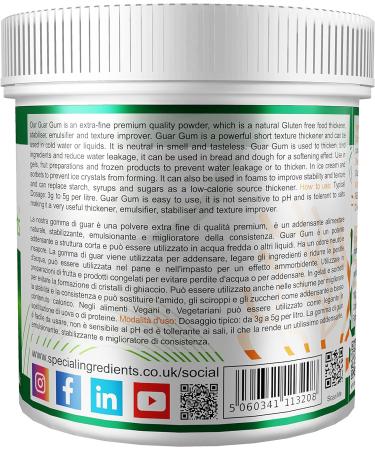 Special Ingredients Guar Gum Powder 1kg Premium Quality Non-GMO Gluten Free Recyclable Container Guar Gum 1 kg (Pack of 1) - Buy Online on GoSupps.com