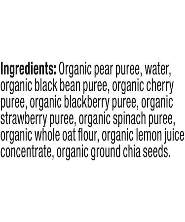 Plum Organics Mighty 4 Baby Food Pouches - 12 Pack | Organic Pear, Cherry, Blackberry, Strawberry, Spinach & Oat - Buy Online on GoSupps.com