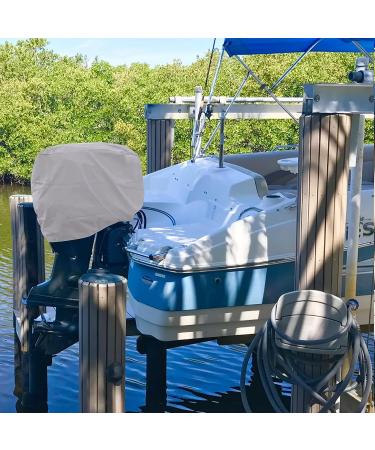 Primeshield Outboard Motor Cover - Waterproof 600D Heavy Duty Hood Cover for Up to 150HP Engines - XXL Grey - Buy Online on GoSupps.com