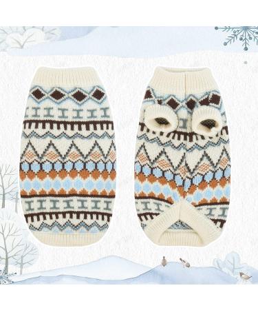 Hjumarayan Boho Dog Sweater - Stylish Thick Christmas Sweater for Medium-Sized Dogs | Perfect for French Bulldogs & More - Buy Online on GoSupps.com