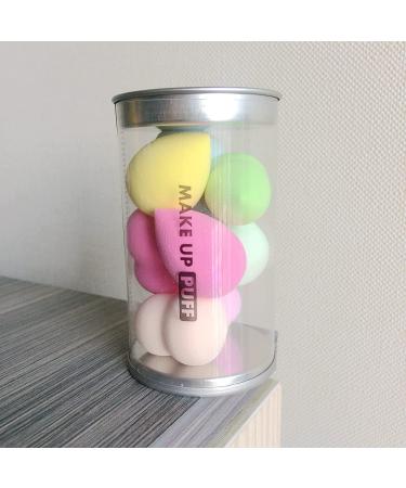Mini Makeup Sponge Set - 8 Piece Beauty Blender Set in Multi-colored Pink - Buy Online on GoSupps.com