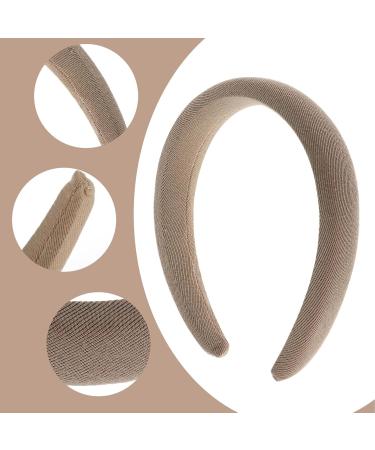 3 Pieces Wide Headbands for Women Hair Bands for Women Soft Padded Hairband Ladies Headbands Fashion No Slip Headband Hair Accessories for Women Girls Indoor Outdoor (Beige White Brown) - Buy Online on GoSupps.com