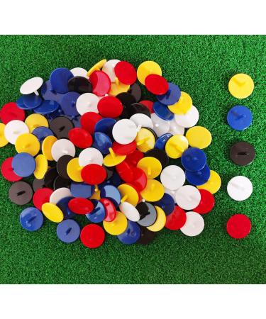 Adhere Golf Ball Marker 100pcs Plastic Position Quarter Size 0.94 Flat Mix Color Marker - Buy Online on GoSupps.com