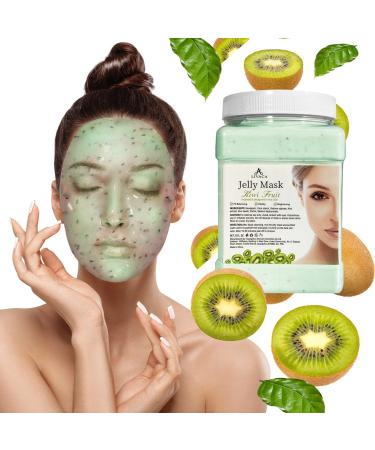 LIVACA Jelly Mask For Facials Professional - Kiwi Fruit Face Mask for Instant Hydration - Jelly Face Mask Powder 23 Fl Oz - Facial Skin Care Product Peel Off for Smoothing  Moisturizing  Cleansing (Kiwi)