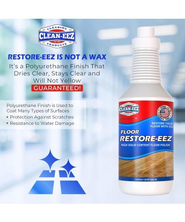 Clean-eez Ultimate Floor Restorer & Polish - Revitalize & Shine Wood Laminate Vinyl & More | 32 Oz - Premium Polymer Finish - Buy Online on GoSupps.com
