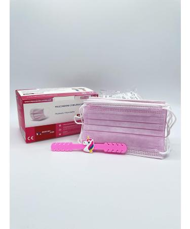 50 CE Certified Children's Masks - Rose Mouth & Nose Protection IIR Standard BFE 98% - Medical Use 50 Pack - Buy Online on GoSupps.com
