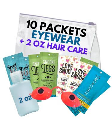 Assorted Tanning Bed Lotion (10 Packets) & EYE WEAR Random Mix of Snooki My Beaches Love Snooki Extreme Blackout 100x Legs Tanning Lotion Packets (0.57 oz each)