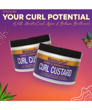 Gold Banner Beauty MOISTURCURL Curl Custard - 8oz | Define Curls Reduce Breakage & De-Frizz | Shine-Enhancing Formula for Twists & Wash & Go Styles | International Shipping Available - Buy Online on GoSupps.com