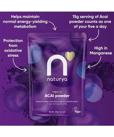 Naturya Organic A a Powder - Wild-Harvested Superfood Rich in Manganese & Vitamin A - 125g Pouch - Buy Online on GoSupps.com