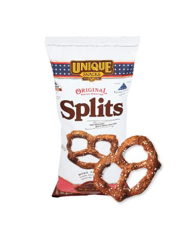 Unique Snacks - Original Splits Pretzels, Folds of Honor Edition,No Artificial flavor, 66 Oz Total, 11 oz bags (Pack of 6)