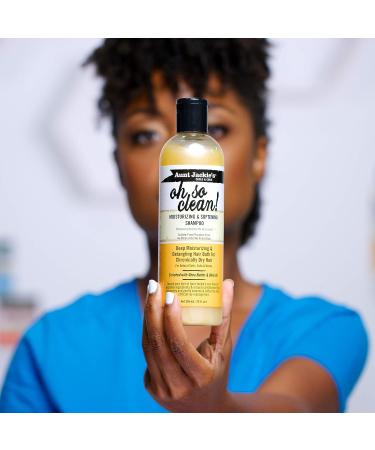 Aunt Jackie's Oh So Clean Deep Moisturizing Shampoo for Natural Curls, Coils & Waves - 12 oz - Buy Online on GoSupps.com