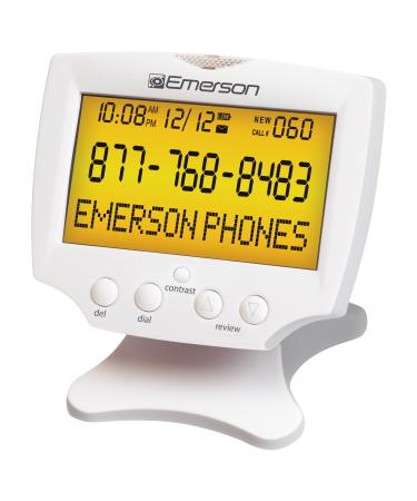 Emerson EM60 Large Display Talking Caller ID Box With 60 Numbers Memory