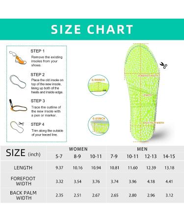 NICE CARE Arch Support Insoles for Women - Plantar Fasciitis Relief | Orthotic Shoe Inserts for Flat Feet Pain | Breathable E-TPU Material | Gray, Size 5-7 - Buy Online on GoSupps.com