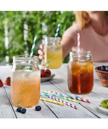 Paper Straws 100% Biodegradable Assorted Colors (Assorted Drinking Straws) - Buy Online on GoSupps.com