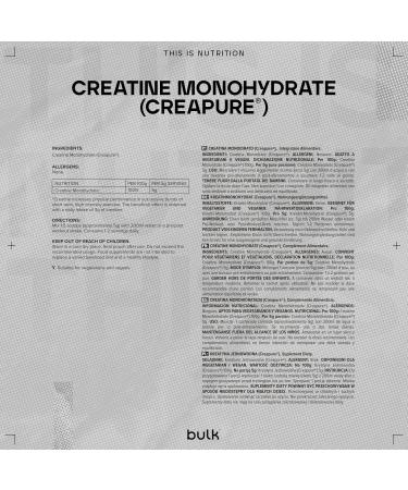 Creapure Creatine Monohydrate Powder 100g - 20 Servings | Bulk Packaging | Pure Quality - Buy Online on GoSupps.com