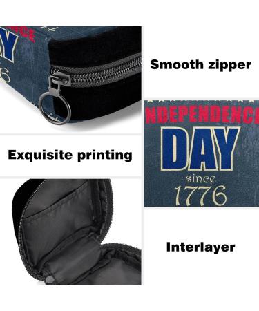 GIAPB Period Bag - Sanitary Napkin Storage & Makeup Pouch | Independence Day Picture Color3066 - Buy Online on GoSupps.com