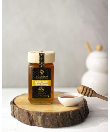 Bee and You Wildflower Honey - Raw Wildcrafted Polyflora and Unprocessed- Rich in Active Enzymes - OU Kosher Paleo Gluten-Free (10.6 oz) - Buy Online on GoSupps.com