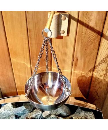 Essential Oil Bowl Stainless Steel Sauna Aroma Bowl Cup Essential Oil Bowl Sauna Room Accessories - Buy Online on GoSupps.com