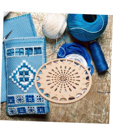 Ciieeo 1 Portable Kreuz-B Set - Tulip Production Threads Halter Studio Button Organizer DIY Wooden Cross Coil Light Tool 14.1x14.1cm for Handicrafts - Buy Online on GoSupps.com