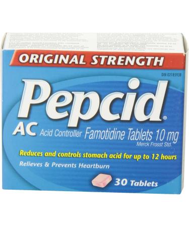 Pepcid Acid Controller Original Strength Acid Reducer and Antacid for Heartburn Prevents & Relieves Heartburn 10mg 30 Count - Buy Online on GoSupps.com