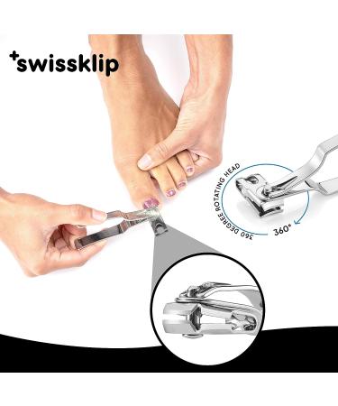 Swissklip Nail Clippers for Men and Women - Premium Quality Finger Nail Clippers - Top-rated in the Market - Buy Online on GoSupps.com