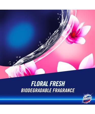 Domestos Power Fresh Floral Fresh Toilet Gel eliminates 99.99% of germs* limescale remover 6x 750 ml Floral 750 ml (Pack of 6) - Buy Online on GoSupps.com