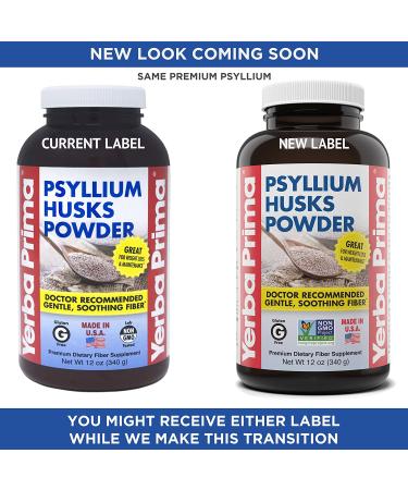 Yerba Prima Psyllium Husks Powder 12 oz (340 g) - Buy Online on GoSupps.com
