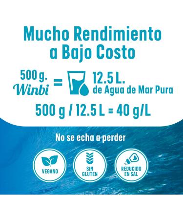  WINBI 12.5 liters of Winbi seawater for drinking. Multiple benefits for the body. Seawater with a high magnesium and potassium content. - Buy Online on GoSupps.com