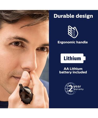 Philips Norelco NT3600/42 Nose Trimmer 3000 - Black for Nose, Ears, and Eyebrows - Buy Online on GoSupps.com