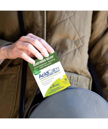 Boiron AcidCalm Tablets for Heartburn Relief Acid Indigestion Bloating and Upset Stomach - 60 Count - Buy Online on GoSupps.com