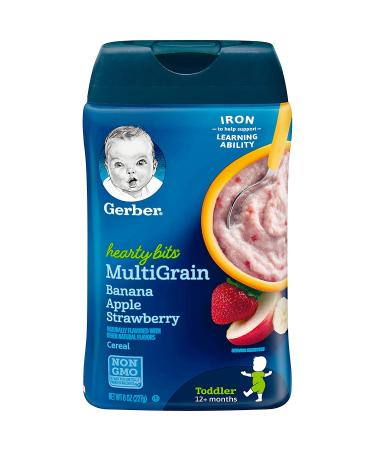 Gerber Hearty Bits MultiGrain Cereal 12+ Months - Banana Apple Strawberry 8 oz - Buy Online on GoSupps.com