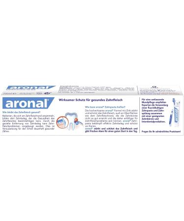Aronal Forte Toothpaste Pack of 2 (2 x 75 ml) - Premium Oral Care for Fresh Breath & Healthy Gums - International Shipping Available - Buy Online on GoSupps.com