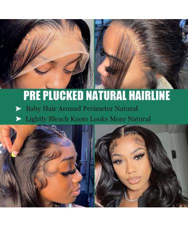 24 Inch Douyin Body Wave HD Lace Front Wig 180% Density - Pre Plucked 13x4 Transparent Frontal Wig for Black Women - Buy Online on GoSupps.com