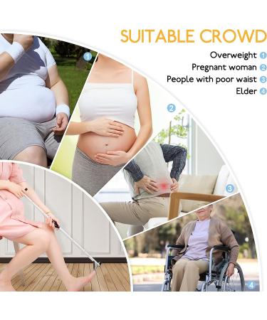 ILOKNZI Foldable Long Handle Toenail Clippers for Seniors & Patients - Wide Jaw Opening, 60CM - Buy Online on GoSupps.com